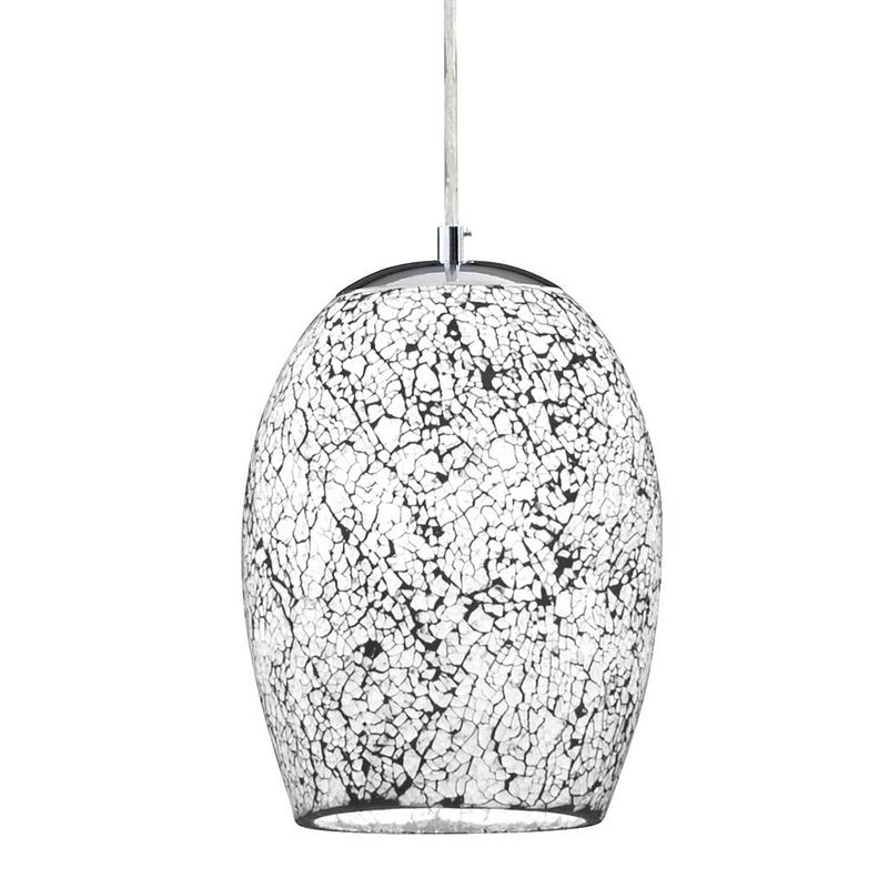 Foto van Moderne hanglamp - bussandri exclusive - metaal - modern - e27 - l: 16cm - voor binnen - woonkamer - eetkamer - wit