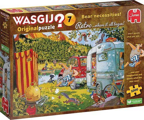 Foto van Wasgij retro original 7 - bear necessities (1000 stukjes) - puzzel;puzzel (8710126000168)