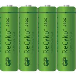 Foto van Gp recyko+ rechargeable nimh aa/hr06 2600mah (bewaarbox) - 4 stuks