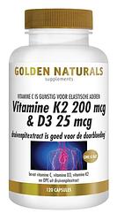Foto van Golden naturals vitamine k2 & d3 capsules