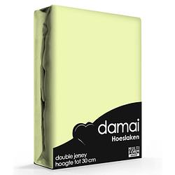 Foto van Damai multiform double jersey hoeslaken lime-140 x 200/210/220 cm