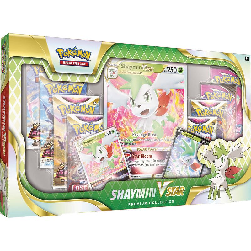 Foto van Pokémon tcg shaymin vstar premium collection