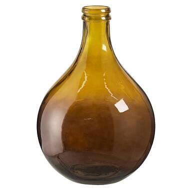 Foto van Vaas amber - gerecycled glas - 43xø29 cm - leen bakker