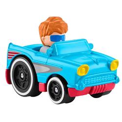 Foto van Fisher-price speelgoedauto wheelies cabrio junior blauw/rood