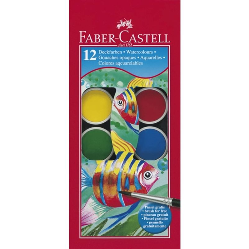 Foto van Verfdoos faber castell 12 kleuren