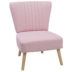 Foto van Beliani vaasa - fauteuil-roze-polyester