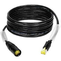 Foto van Klotz cp6er1p patchkabel cat7 s/ftp ø 6.3mm zwart 20 m