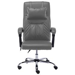 Foto van The living store ergonomische kantoorstoel - massage- en ligfunctie - antraciet - 60 x 64 x (112 - 121) cm - inclusief