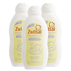 Foto van Zwitsal - shampoo & wasgel - extra gevoelig huidje - 3 x 200ml - voordeelpack