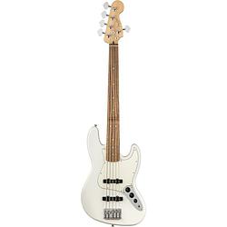 Foto van Fender player jazz bass v polar white pf