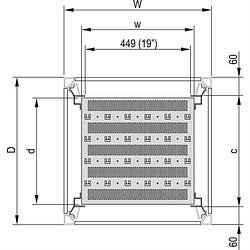 Foto van Schroff 22117844 schap (b x d) 600 mm x 780 mm 1 stuk(s)