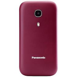Foto van Panasonic kx-tu400 senioren clamshell telefoon rood