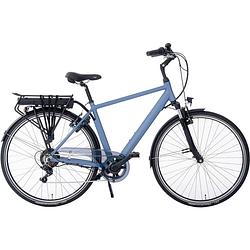 Foto van Rivella elektrische stadsfiets rio 28 inch 54 cm heren 7v v-brakes matblauw/grijs