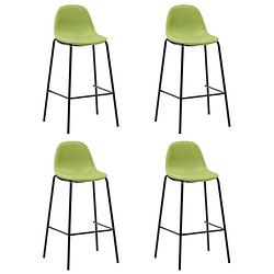 Foto van Vidaxl barstoelen 4 st stof groen