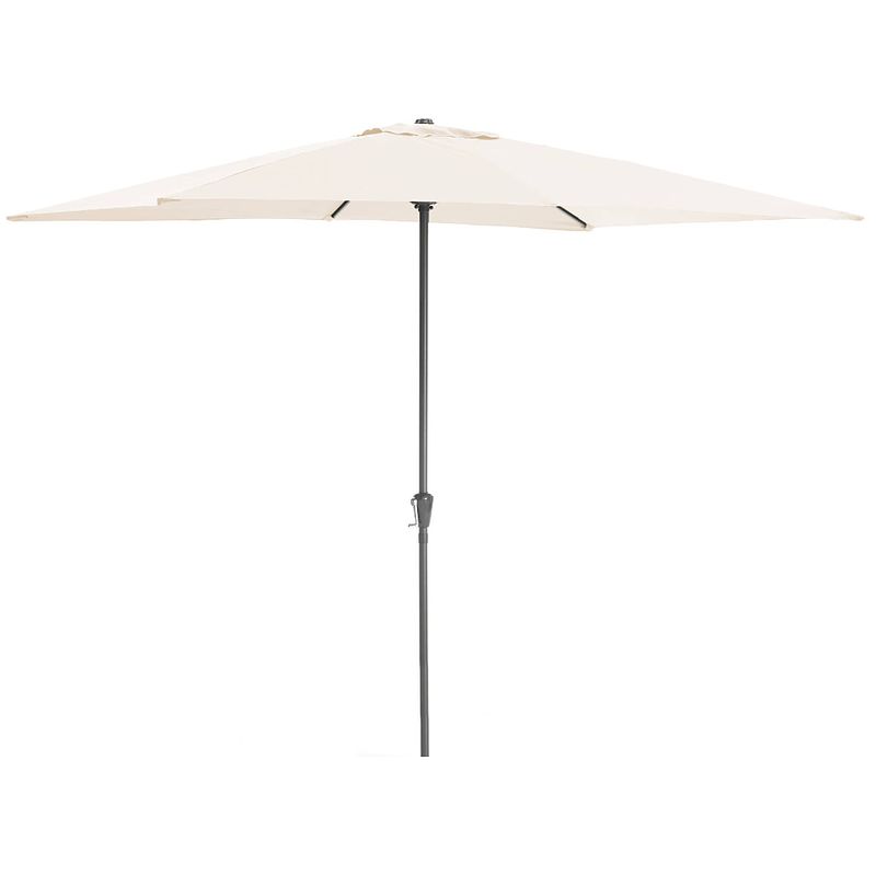 Foto van Acaza staande parasol in aluminium - 200x300 cm - gebroken wit