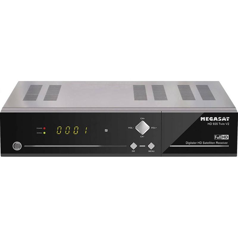 Foto van Megasat hd 935 twin v2 hd-satellietreceiver opnamefunctie, ethernetaansluiting, twin tuner aantal tuners: 2