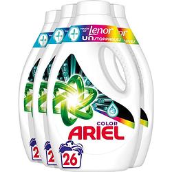 Foto van Ariel vloeibaar wasmiddel +touch van lenor unstoppables - kleur - voordeelverpakking 4 x 26 wasbeurten