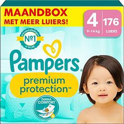 Foto van Pampers - premium protection - maat 4 - maandbox - 176 stuks - 9/14 kg
