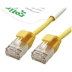 Foto van Roline green 21443325 rj45 netwerkkabel, patchkabel cat 6a u/ftp 2.00 m geel 1 stuk(s)