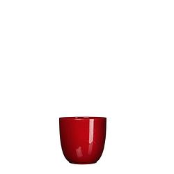 Foto van 5 stuks bloempot pot rond es/7 tusca 7.5 x 8.5 cm d.rood mica