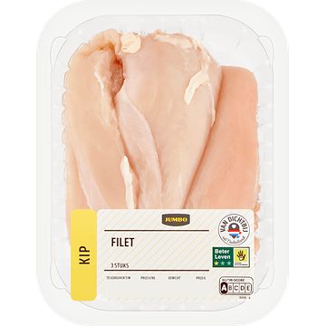 Foto van Jumbo scharrelkip filet 3 stuks ca. 600g