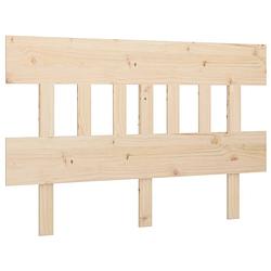 Foto van The living store houten hoofdeinde - hoofdbord - 163.5 x 3 x 81 cm - rustiek