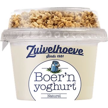 Foto van Zuivelhoeve boer'sn yoghurt® naturel & muesli 170g bij jumbo