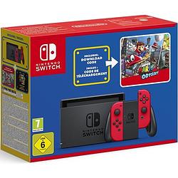 Foto van Nintendo switch + super mario odyssey dlc bundel (rood/rood)