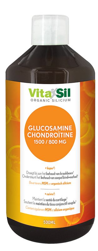 Foto van Vitasil glucosamine chondroïtine 1500/800 mg - kraakbeen en bindweefsel -