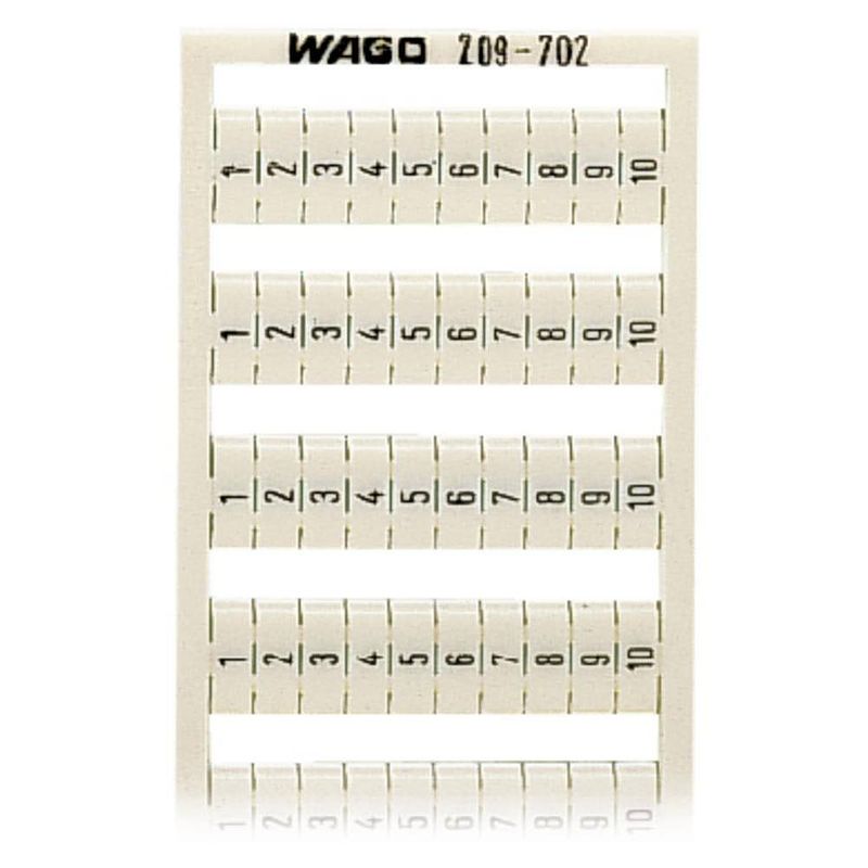 Foto van Wago 209-702 markeringskaarten opdruk: 1 - 10 5 stuk(s)