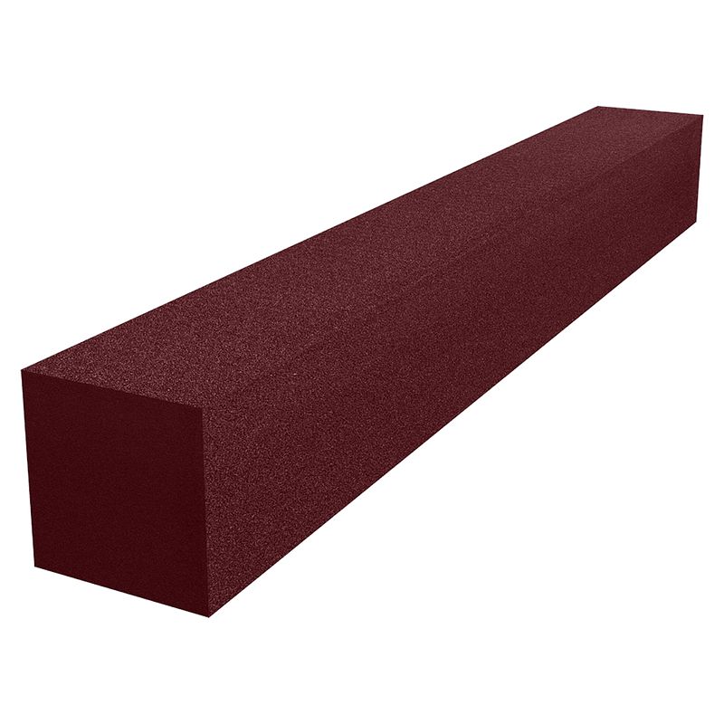 Foto van Auralex studiofoam cornerfill burgundy 7.5x7.5x61cm absorptiebalk rood (16-delig)