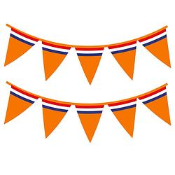 Foto van Oranje holland vlaggenlijnen 10 meter - vlaggenlijnen