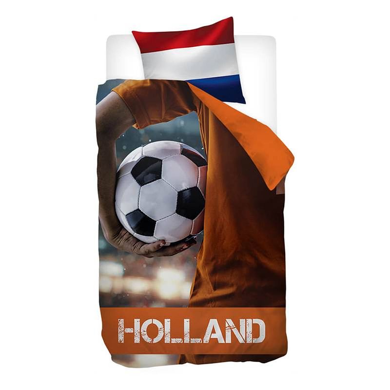 Foto van Snoozing holland dekbedovertrek - eenpersoons - 140x200/220 cm + 1 kussensloop 60x70 cm - oranje