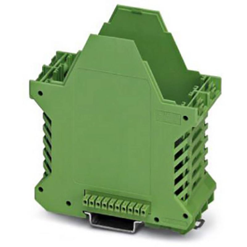 Foto van Phoenix contact me 35 ut/fe bus/10 gn 2713081 elektronicabehuizing 99 polyamide groen 10 stuk(s)