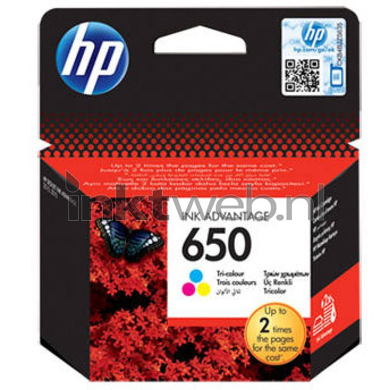 Foto van Hp 650 kleur cartridge