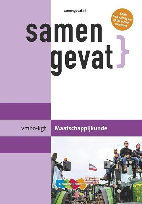 Foto van Samengevat vmbo-kgt maatschappijkunde - paperback (9789006079913)