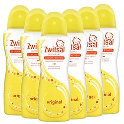 Foto van Zwitsal - deodorant spray - orgineel - 6 x 100 ml - voordeelverpakking