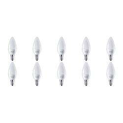 Foto van Philips - led lamp 10 pack - corepro candle 827 b38 fr - e14 fitting - 7w - warm wit 2700k vervangt 60w