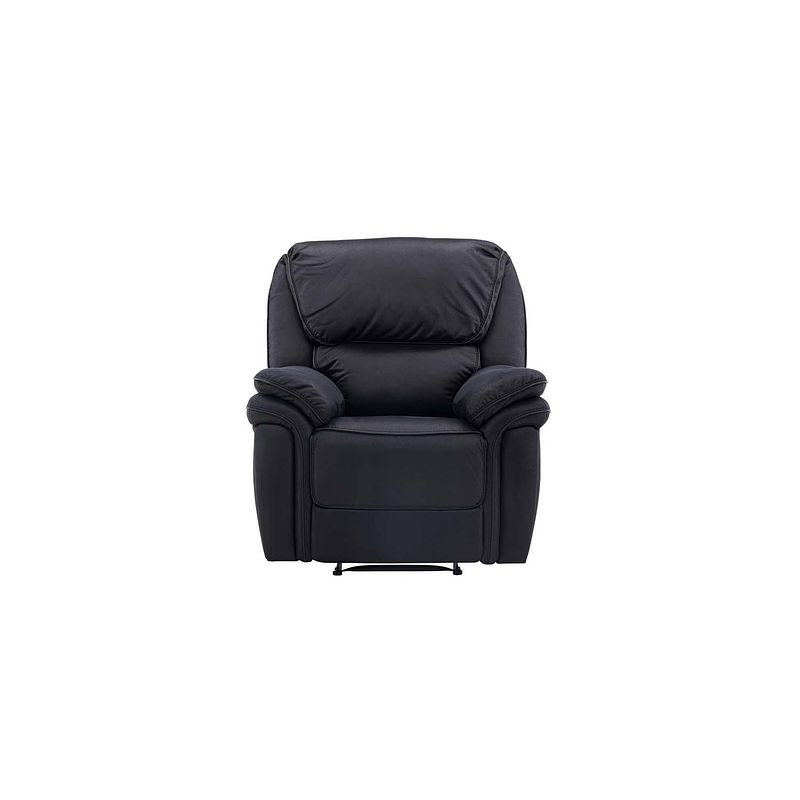 Foto van Saranda fauteuil , recliner met voetsteun zwart.
