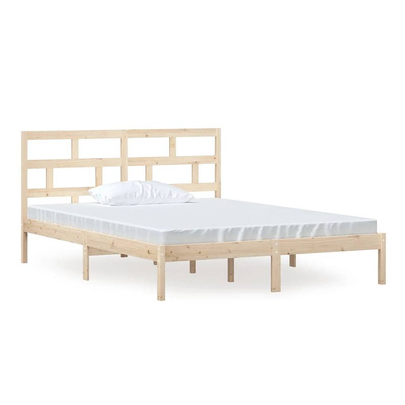 Foto van Vidaxl bedframe massief hout 150x200 cm 5ft king size