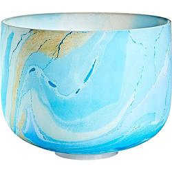 Foto van Meinl mcsb10g sonic energy marble crystal singing bowl klankschaal 10 inch, noot g4