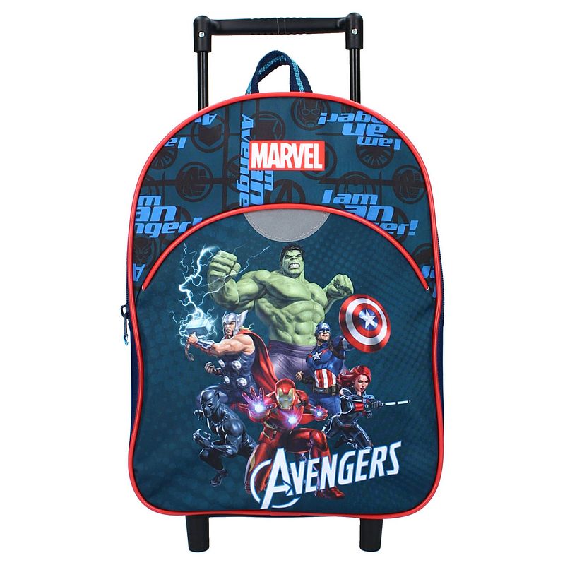 Foto van Marvel trolleyrugzak avengers junior 9,1 liter polyester navy