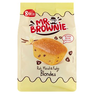 Foto van Mr. brownie blondies 8 stuks 200g bij jumbo