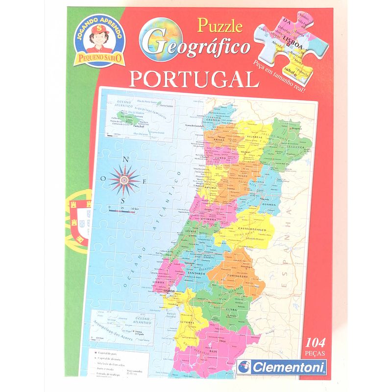 Foto van Clementoni legpuzzel portugal junior 104 stukjes