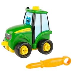 Foto van Tomy tractor buddy johnny junior 12 cm groen/geel 8-delig