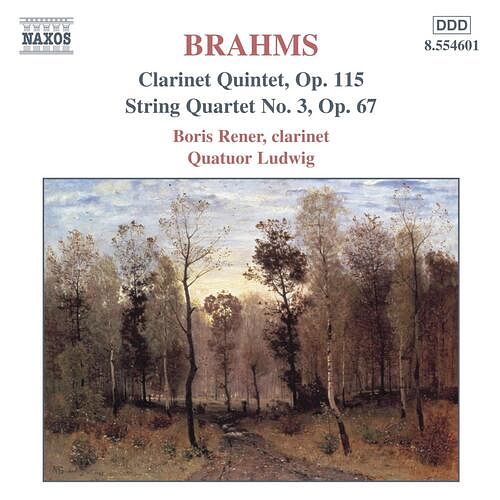 Foto van Brahms: clarinet quintet / string quartet - cd (0636943460122)