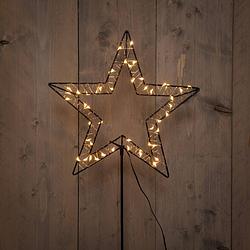 Foto van Anna'ss collection - b.o.t. outdoor black star on stick 31,5x100 cm50led classic