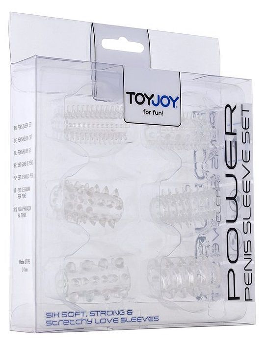 Foto van Toyjoy power penis sleeve set clear