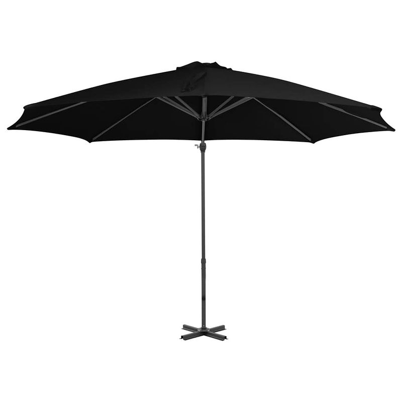 Foto van The living store parasol - hangend - zwart - 300x238 cm - uv-beschermend - aluminium