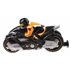 Foto van Jonotoys motor met afschietfunctie jongens 15 cm zilver/oranje